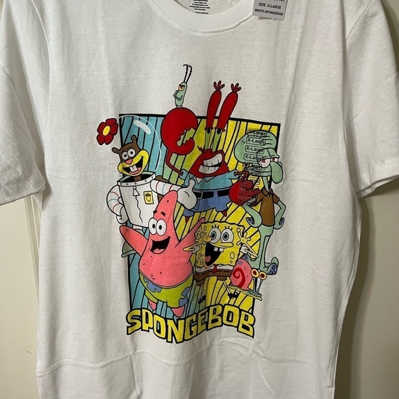 ****Donated****SPONGEBOB Classic Cartoon graphic t-shirt size XL - Picture 4 of 4